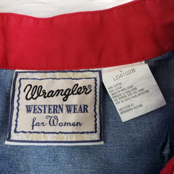 Vintage Wrangler Floral Embroidered Cropped Jacket - Picture 5 of 7